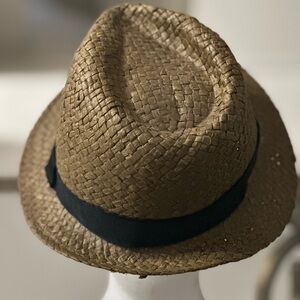 Stylish Brown Woven Fedora Hat